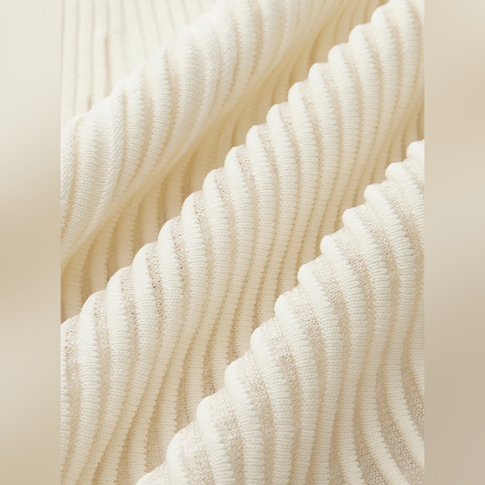 Mesh Panel Ribbed Skirt - Picture 10 of 14
